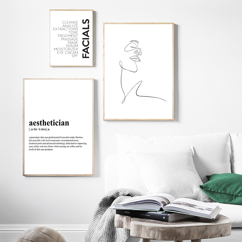 Skincare Quote - 1개입 미용사 정의 캔버스 프린트 스킨케어