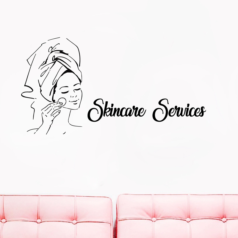 스파 사인 페이셜 견적 바디 마사지 벽 데칼, 마스크  - Skincare Quote 리뷰 및 가격